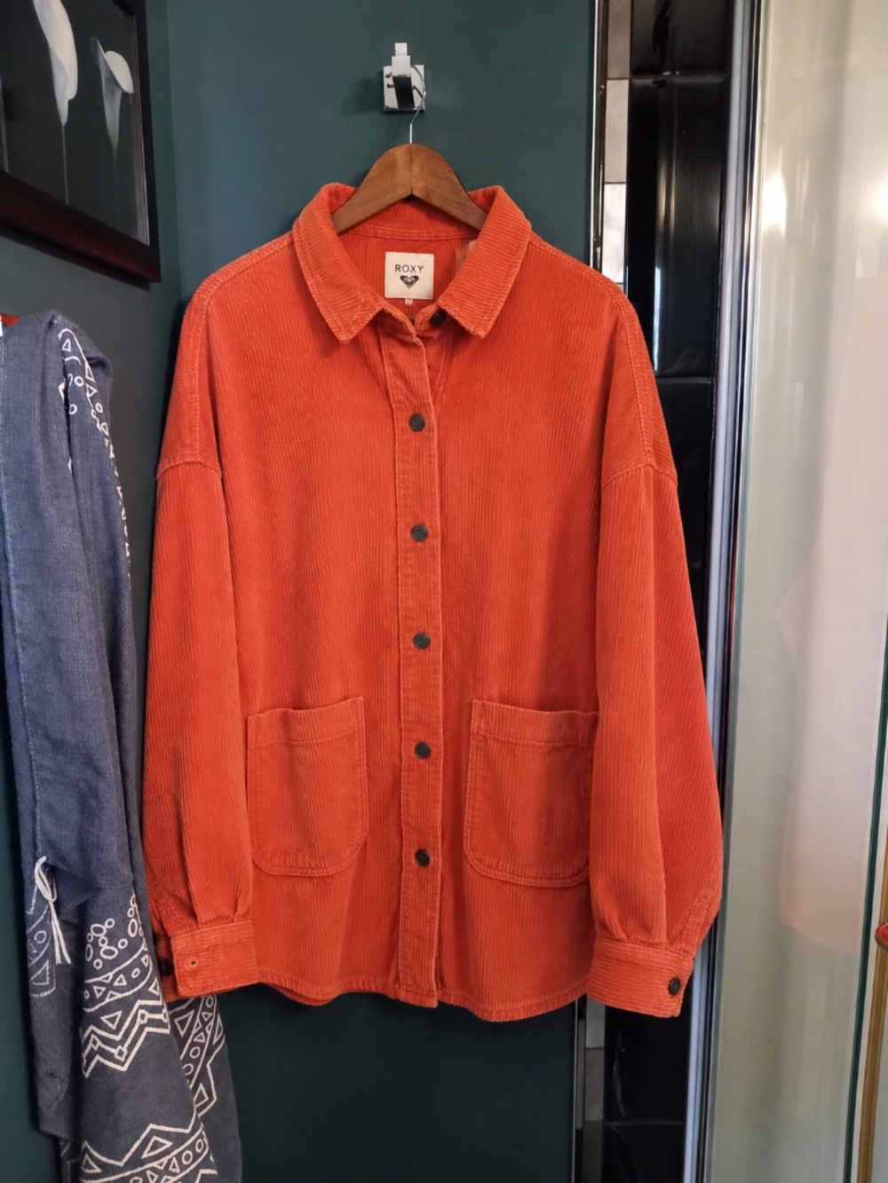 Roxy - Oversized  Corduroy Shacket- Women's- SZ XL- Colour Orange